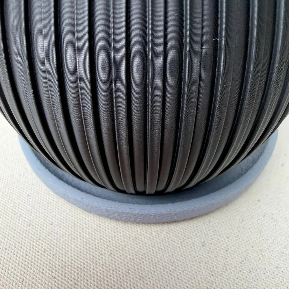 The Halo Planter, Indoor Flower Pot, Tabletop Planter, Ribbed Pattern